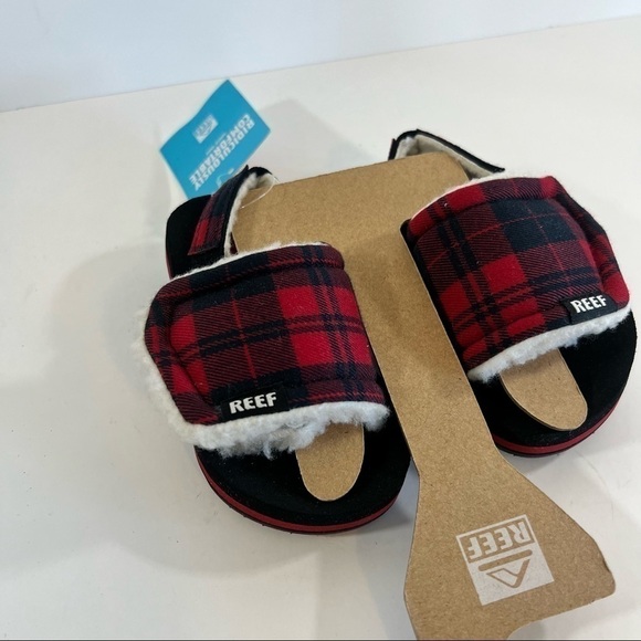 Reef Toddler Slip Ons Plaid NEW - Picture 3 of 10